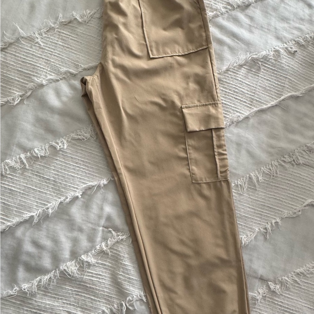 SHEIN Beige Utility Cargo Joggers